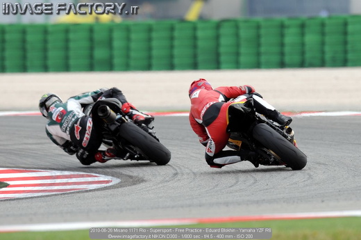 2010-06-26 Misano 1171 Rio - Supersport - Free Practice - Eduard Blokhin - Yamaha YZF R6